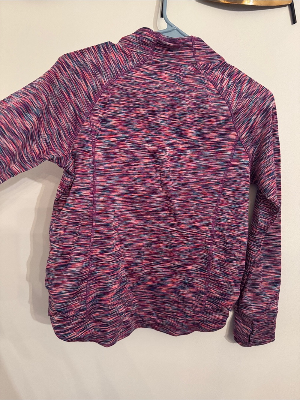 Athleta Pink & Purple Space-Dye Mock Neck Pullover Box 006 - Picture 4 of 4